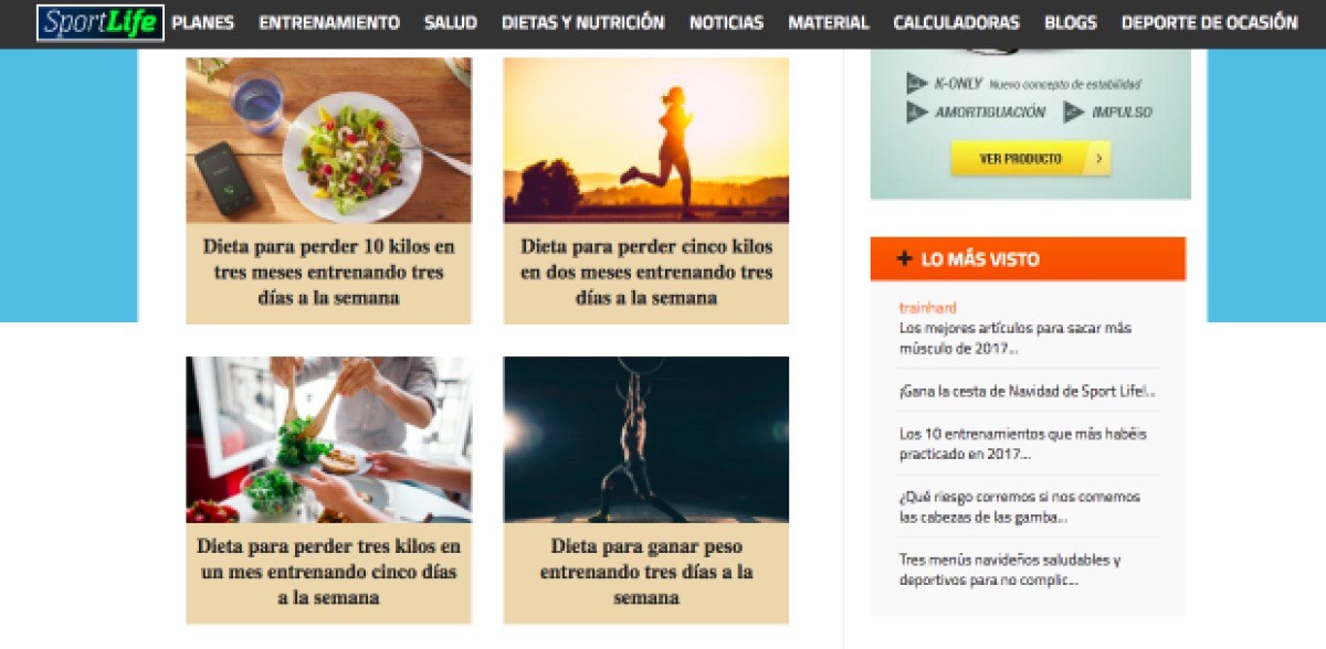 Calculadora de dieta gratis